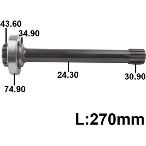 Arbre basculant boîte de 270 mm ZF 16 S 221 151 ralentisseur 15220151271 (1/5)