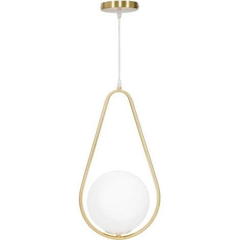 Lampadario a sospensione in metallo e vetro Glamy (1/5)