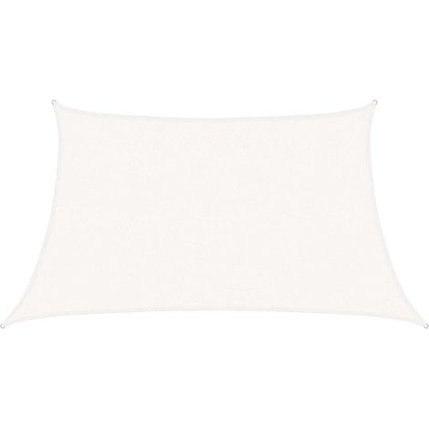 Maison Exclusive - Sonnensegel 160 g/m² Weiß 3/4x2 m HDPE