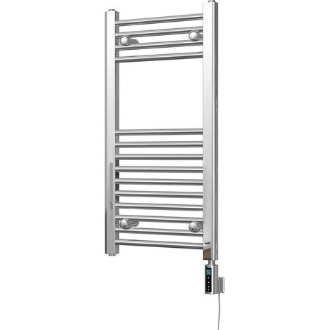 Zennor - Chrome Electric Towel Rail H800mm x W400mm Straight 200w Thermostatic WIFI (1/3)