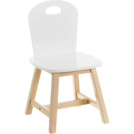 Sedia per Bambini in Legno MDF con Seduta e Schienale Ergonomico 28 x 28 x 50 cm (1/4)