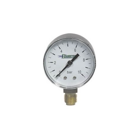 Manometer max. 10 bar 1/4 Anschluss (Gas)