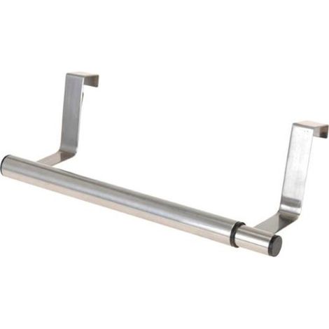 Colgador de puerta de acero plateado, ajustable, 25-40 cm (1/2)