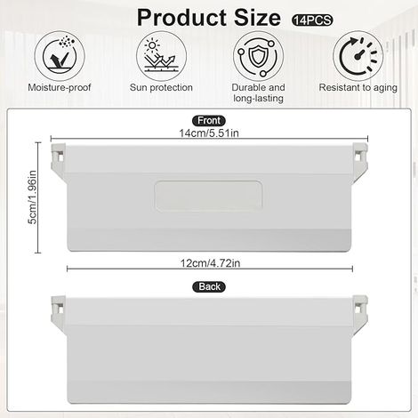 Poids Aveugles Verticaux,127mm Poids pour Stores Verticaux (1/4)