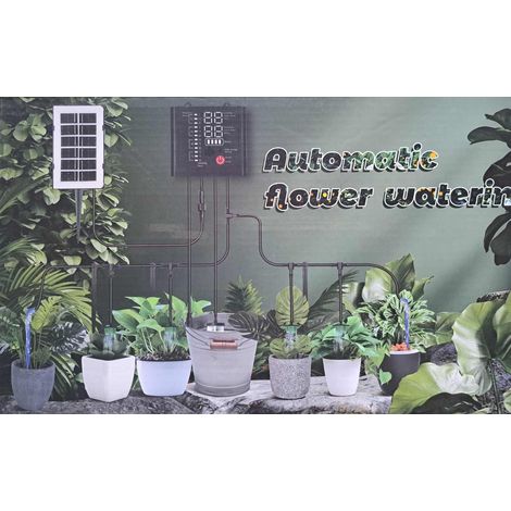 BONTURI CASA HOME DECORATION Irrigatore PWB e Solare per 15 Vasi