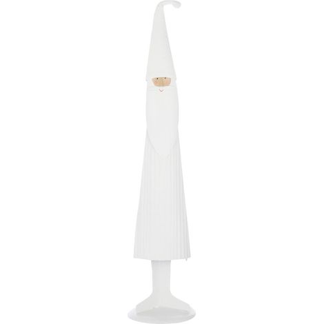 Père-Noël en Métal "Moderne" 63cm Blanc (1/3)