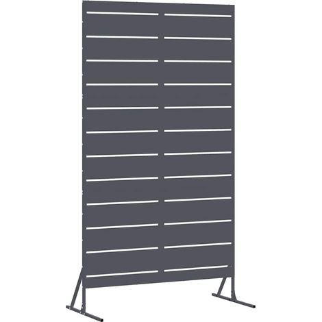 Maison Exclusive - Sichtschutz 100 x 50 x 180 cm Stahl Anthrazit (1/5)