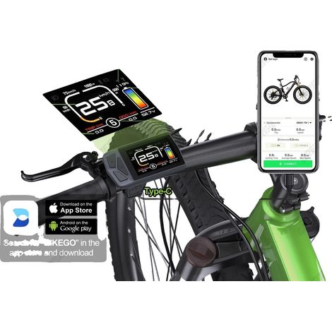 Pantalla para bicicleta eléctrica, conector de 5 pines, soporte de nivelación PAS, EKD01 (1/2)