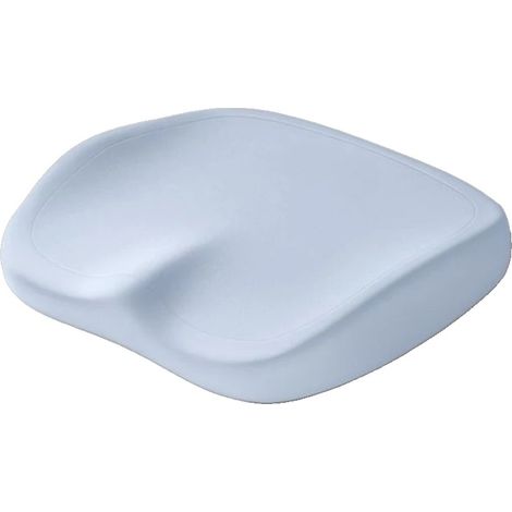 Cojín para silla de oficina, diseño ergonómico, soporte de espuma viscoelástica, azul cielo. (1/2)