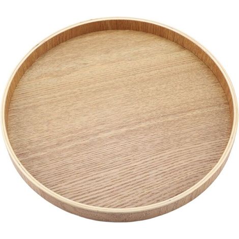 Plateau de service en bois pour thé, fruits, bonbons et décoration intérieure