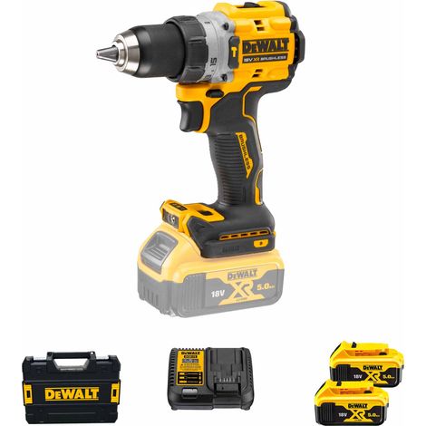 Taladro atornillador Dewalt Batería DCD805P2T-QW de 18 V y 5 Ah (1/10)