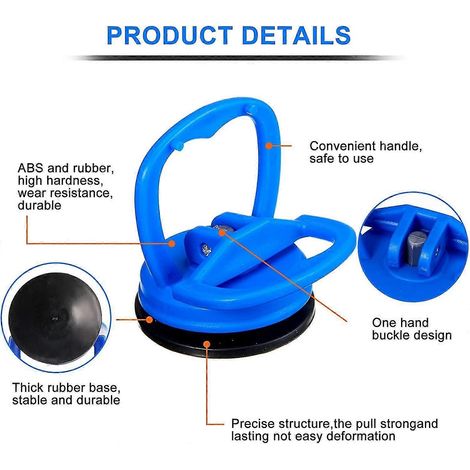 Ventouse de levage robuste pour auto Dell, extracteur de verre à ventouse pour bocal Dell, retrait de verre