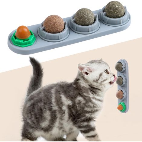 Catnip Balls, Catnip Ball Toy, Catnip Edible Ball, Wall Catnip Ball Toy, Catnip, Natural and Healthy (1/5)