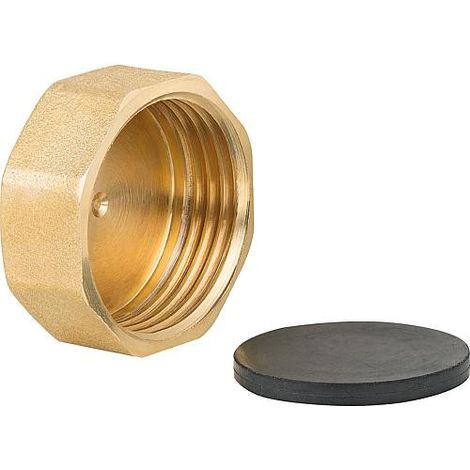 Bouchon avec filetage femelle 3/4" nickelé (1/2)