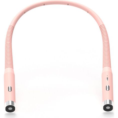 Lampe de lecture rose, lampe de bureau pliante à double tête, lampe de poche, veilleuse rechargeable pour chambre à coucher. (1/5)