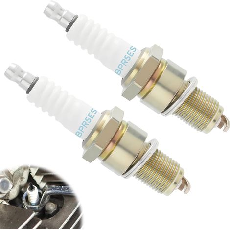 bujías BPR5ES 7422 - Duraderas y fiables - Alta calidad - Equivalentes a CHAMPION RN11YC, RN12YC, CHRN11YC, CHRN12YC, rosca de 14 mm, para scooters, ciclomotores y motocicletas