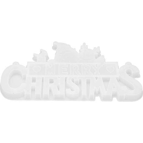 Silikonform aus Kunstharz zum Aufhängen von Weihnachtsdekorationen, ideal für Bastelarbeiten und Weihnachtsgeschenke. (1/5)