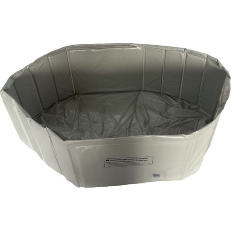 Piscine Pliable pour Chien en PVC – Bassin de Baignage Portable 70x47x23 cm, Accessoire de Refroidissement Été pour Animaux de Compagnie-x (1/2)