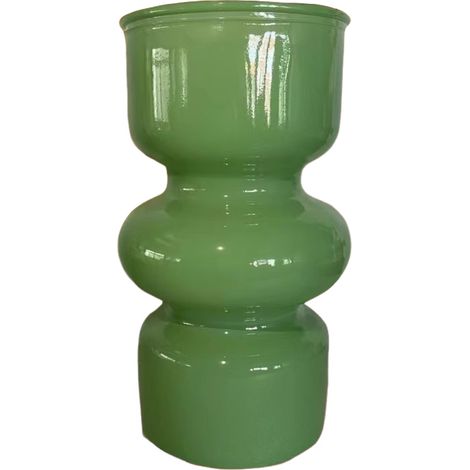 Hydroponische Glasvase, ideal für Zuhause, Büro und Hochzeiten (1 grüne Vase). (1/5)