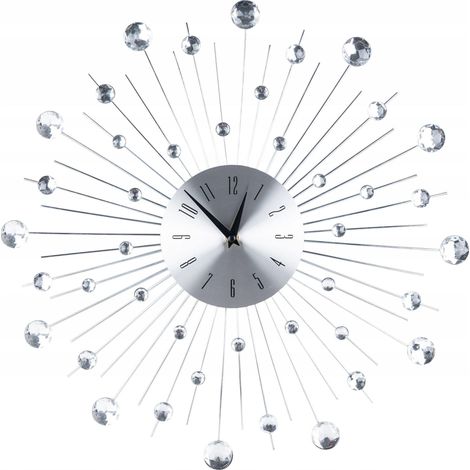 no-name Modell Elegante Aluminium Wanduhr 50 cm