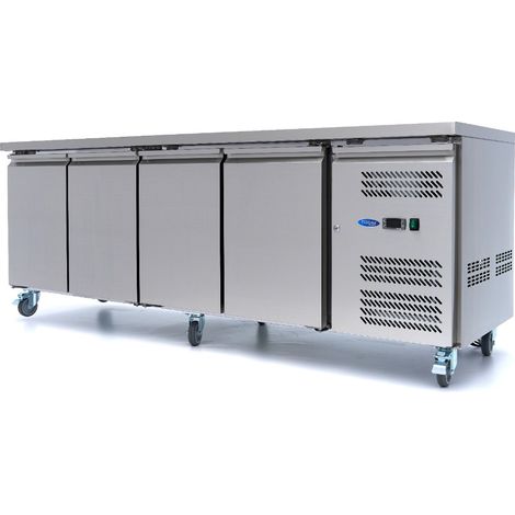 Table réfrigérée - 553L - 223cm - 4 portes - Maxima