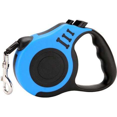 Correa retráctil para perros, correa para mascotas, adecuada para perros pequeños y medianos (azul, 1 unidad) (1/5)