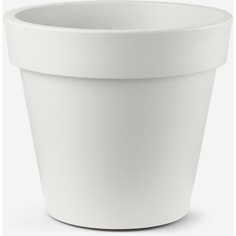 Vaso da esterno in polietilene design classico Aria 100cm - Bianco (1/3)