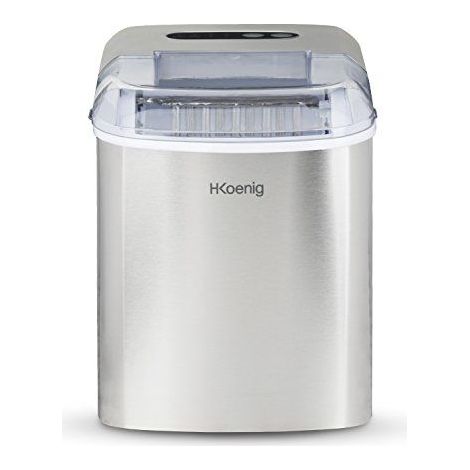 Machine à glaçons professionnelle 12 kg/jour – Production rapide 9 glaçons en 10 min – Écran LCD – Couvercle transparent – Bac amovible – Hkoenig