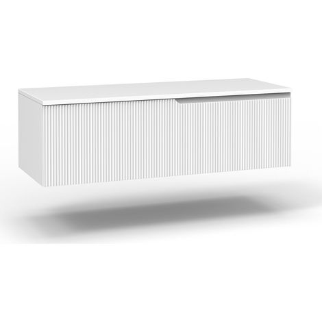 Base con top 1 cestone ZIP bianco opaco (1/2)