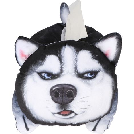 Boîte à mouchoirs 3D forme chat chien, support suspendu pour voiture cartoon, décoration maison, Type 3