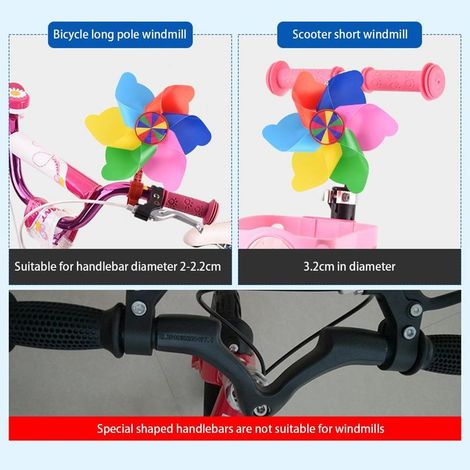 Girouette colorée pour guidon de vélo enfant - Accessoire ludique pour cyclisme et trottinette (1/5)