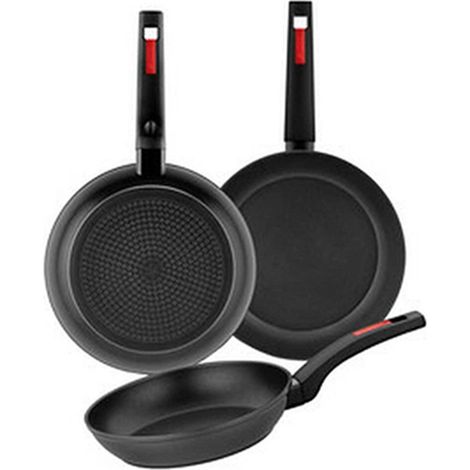 Lot de 3 poêles en aluminium 18-22-26cm sunset monix (1/2)