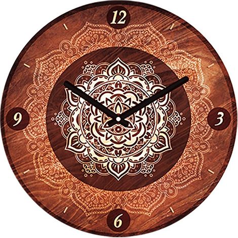 Pendule ronde Boho 28 cm