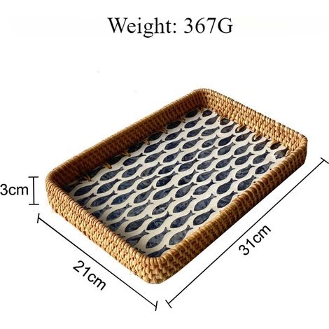 Plateau artisanal « Petit Poisson Gris », plateau de luxe, esthétique moderne (1/5)