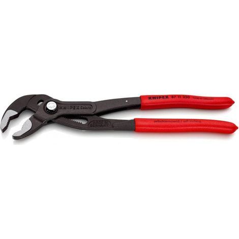 Pince multiprise, 250 mm, écrous jusqu'à , tuyaux jusqu'à , réglage fin par bouton pression, autobloquante, serrage, 87 11 250 (1/5)