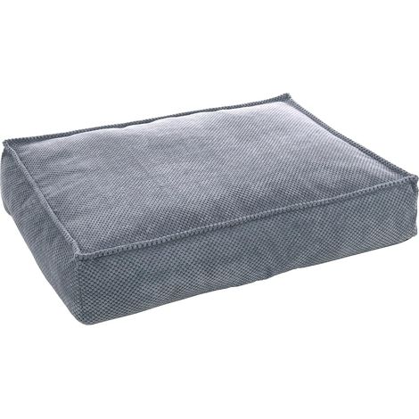 1 - Coussin - Accessoire de décoration - Forme rectangulaire avec mousse à mémoire - Pour salon ou chambre - Bleu clair - 80x60x16cm (1/5)