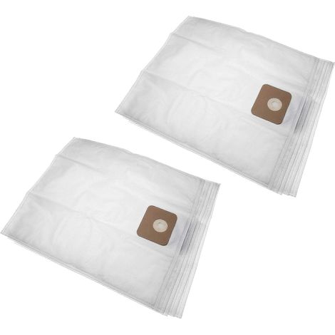 10 sacs pour aspirateur compatibles avec Nilfisk Multi II 22 INOX 30 T Micro Fleece 54,15 cm 49,5 Blanc (1/2)