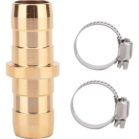 1 adaptateur de tuyau d'arrosage, raccord rapide 3/4", colliers de serrage inclus, aluminium, pour jardin et maison (1/5)
