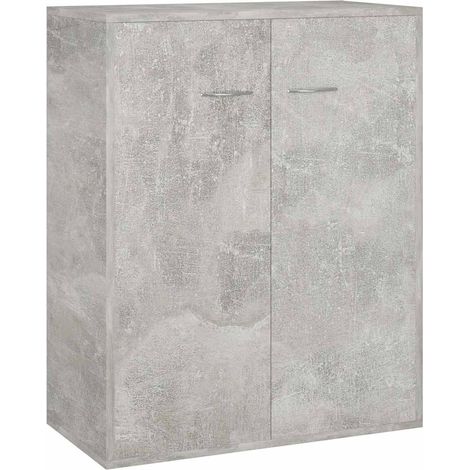 Maison Exclusive - Credenza Grigio Cemento 60x30x75 cm in Legno Multistrato