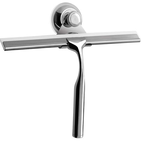 Grattoir de douche, grattoir de fenêtre, grattoir de nettoyage ménager en acier inoxydable pour fenêtre de salle de bain 31 x 17,5 cm (1/5)