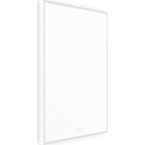 Nimco - Spiegel mit LED-Beleuchtung, 50x70 cm, zwei Berührungssensoren, mattweiß ZPB 13001VX-05 (1/4)