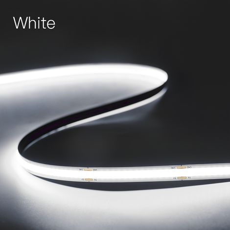 Ruban LED COB 5V avec capteur de mouvement à balayage manuel et interrupteur tactile à gradation, idéal pour l'éclairage de la chambre et de la cuisine. 2 mètres, Blanc froid (1/5)