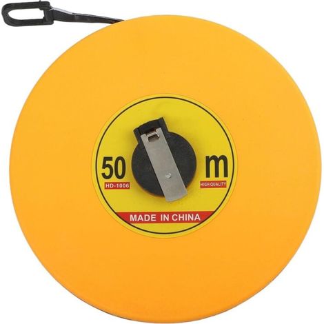 Mètre ruban en cuir de résistance industrielle avec protection étanche, étui anti-chute et rétraction fluide constante (50 m) (1/5)