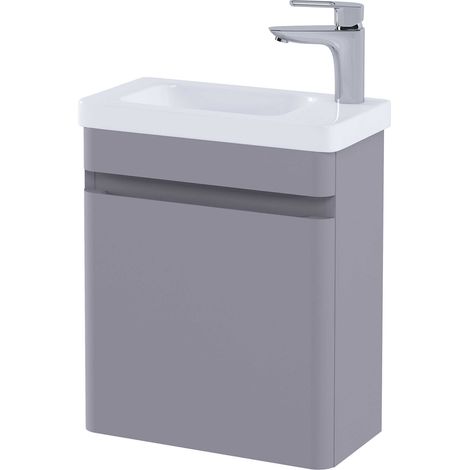 RAK Resort Matt Mushroom 450mm Cloakroom Vanity Unit - RAKRSTWBU45602