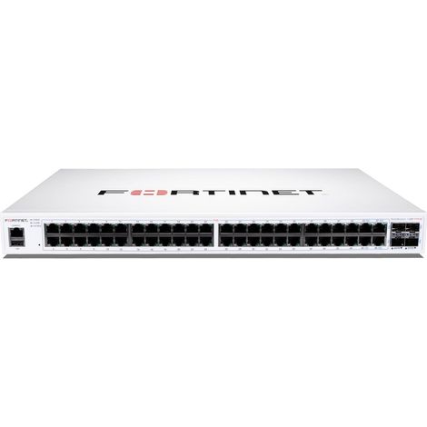 Fortinet FS-148F-POE switch di rete L2 Gigabit Ethernet (10/100/1000) Supporto Power over Ethernet (PoE) 1U Bianco
