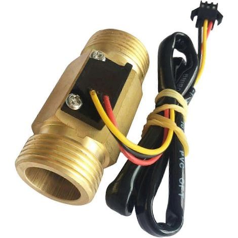 Capteur de débit d'eau à effet Hall G3/4, compteur de débit 1-30 L/min Cs (1/5)