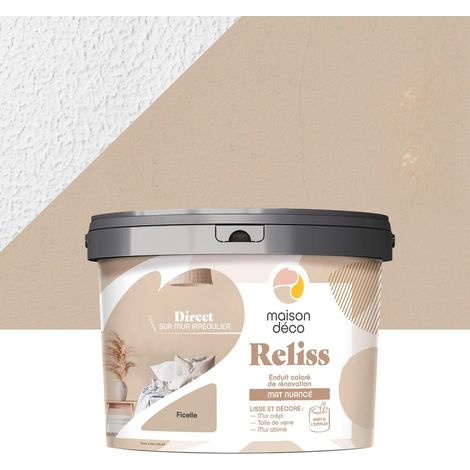 Yeso decorativo 2 en 1 Reliss, en tira, 15 kg MAISON DECO