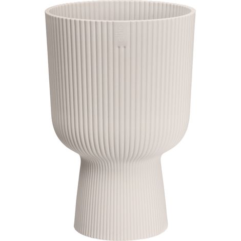 Vaso Vibes Fold Coupe D 14 x H 21 cm Bianco Lino ELHO