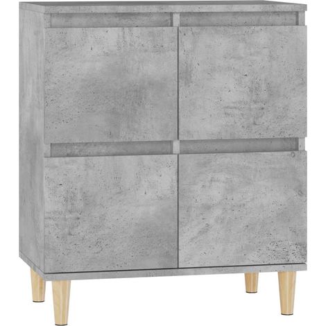 Credenza buffet cassettiera mobile contenitore organizer cucina soggiorno soggiorno 60 x 35 x 70 cm derivati del legno grigio 020031975