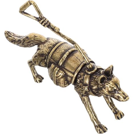 Hundefigur Ornament aus Messing Deutscher Schäferhund Kleine